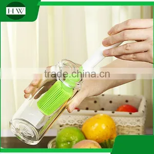 Kitchen Plastic Silicone Long Handle Hanging Tableware Water Cup Bottle Clean Cleaning Brush thumbnail-1