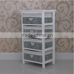 English Bulk Natural Wicker Wooden Cabinet With Handle thumbnail-1
