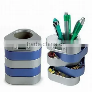 Multifunctional Digital Penholder With LCD Clock thumbnail-1