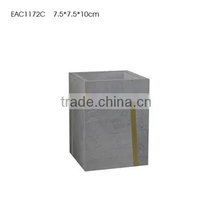 Modern Style Grey Cement / Concrete Bathroom Accessories With Groove Copper or Paninting thumbnail-4