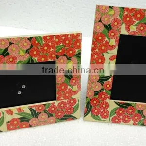 High Quality Best Selling Lacquer Flower Design Photo Frame thumbnail-1