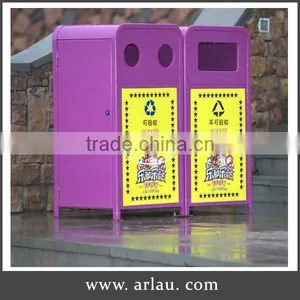 Arlau Outdoor Metal Garbage Container thumbnail-1