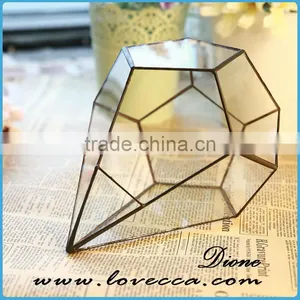 Decorate Wedding Geometric Teardrop Indoor Plant Terrarium Glass Cube thumbnail-6