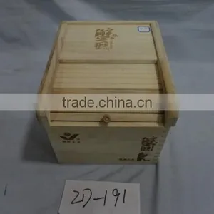 Top Grade Unfinished Natural Wooden Rice Storage Bin thumbnail-6