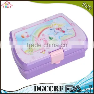 NBRSC Kids Lunch Box Bread Sandwich Keeper Snack Plastic Container Reuseable Container thumbnail-1
