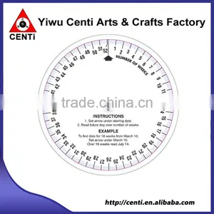 Custom 4 Color Print Imprinted Plastic 2 Wheel BMI Calculator thumbnail-3
