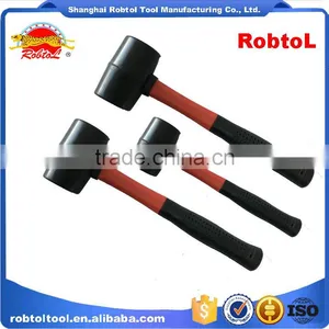 8oz Rubber Hammer Double Face Two Way Mallet Plastic Nylon Head thumbnail-1