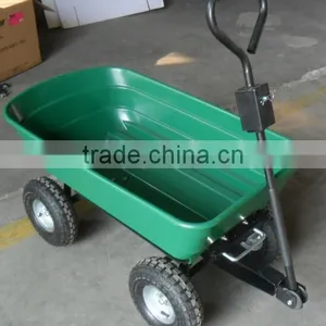 Heavy Duty 4-wheeled Garden Dump Cart for Sale thumbnail-1