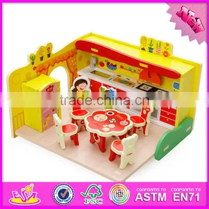 2017 New Design Children Pretend Play Wooden Diy Kitchen Toy W03B058 thumbnail-1