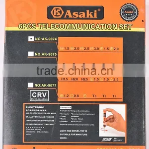 AK-9074 High Grade 6pcs Telecommunication Screwdriver Set thumbnail-6