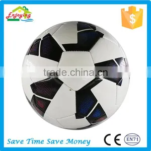 High Level Various Size Color Custom Made Scuff-resistant Conventional 3.5mm PVC Leather Football Soccer Ball thumbnail-6
