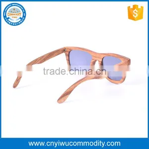 Hot Selling Round Shape Zebra Wooden Sunglasses Polarized With Custom Logo thumbnail-3