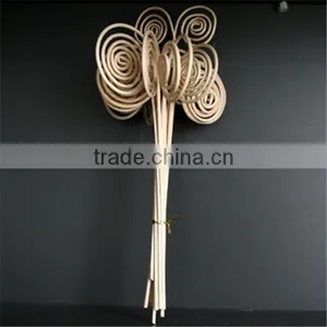Decorative Curly Reed Sticks Glass Bottle thumbnail-2