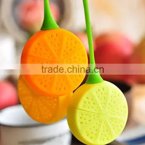 Lemon Silicone Tea Infuser Loose Tea Leaf Strainer Herbal Spice Filter Diffuser Good Idea for Gift thumbnail-1