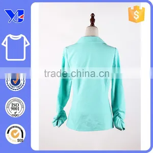 Factory Cheap Autumn Office Women Outer Wear Classic Notch Lapels Coat thumbnail-2