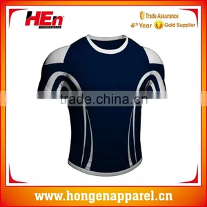 Hongen Apparel Custom Brand Small Order Sublimation Printing Rugby Shirt Wholesale Rugby Jerseys thumbnail-1