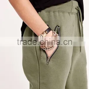 Latest Lady Fashion Khaki Jogger Pants 2016 thumbnail-5