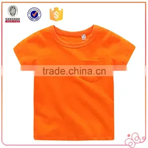 China Apparel Supplier Factory Direct Printed Custom Kids Clothes Child T-shirt With Pocket thumbnail-4