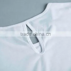Pompon Crop Top T-shirt Sublimation Blank. no Minimum Qauntity Real Factory . Sublimation Blank thumbnail-6
