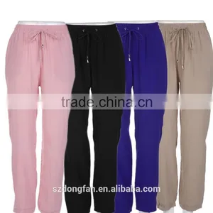 Hot Sell Women Summer Baggy Pants Casual Harem Slacks Stylish Pants Denim Wide Leg Straight Sweat Pants Jogger Jeans for Women thumbnail-2