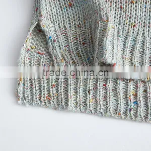 S32447W Big Girls Knit Sweaters Teenager Fashion Wool Blends Jumper Pullover 2017 Junior Autumn Sweater thumbnail-5
