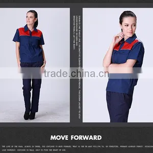 Juqian Mens Working Coverall Workwear Cotton Short Sleeve Summer Industrial Safey Work Uniforms thumbnail-6
