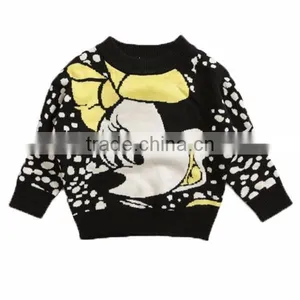 Mick Mouse Cartoon Children Clothes Modern Knitting Pullover Sweater thumbnail-3