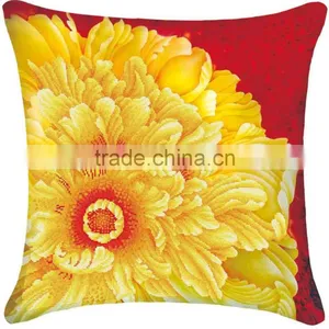 Wholesale Price Handmade Home Decor Multicolor Flower Pattern Cotton Cross Stitch Cushion Kits Square Throw Pillow thumbnail-2
