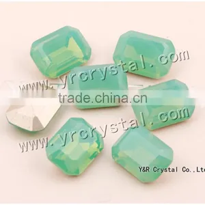Point Back Pacific Opal Color Fancy Cut 10*14mm 13*18mm Fancy Crystal Glass Stone thumbnail-1
