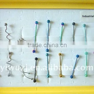 Spiral Tongue Industrial Barbell Ring Body Jewelry thumbnail-1