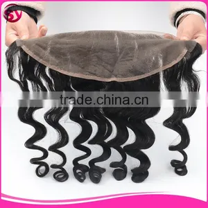 100% Loose Wave Full Lace Frontal Closures 100 Peruvian Frontal Lace Closure With Bundles thumbnail-3
