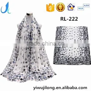 YiWu Market Fashion Custom Lady Scarf Dot Printed Scarf thumbnail-1