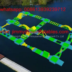0.9MM PVC Tarpaulin Giant Inflatable Floating Aqua Park thumbnail-1