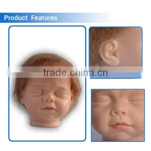 New Handmake Vinyl Baby Doll Heads/baby Smile Face/soft Toys Raw Materials Doll Head thumbnail-2