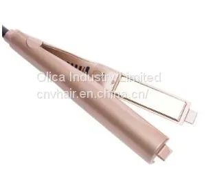 Gold CNV Pro Digital PTC Ceramic Titanium Plate Flat Hair Straightener + Hair Curler, 2 in 1 Straightening Curling Iron thumbnail-3