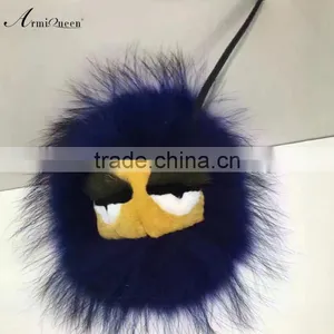 New Wholesale Fashion Pom Pom Charm Fur Ornaments for Bag in High Quality thumbnail-1
