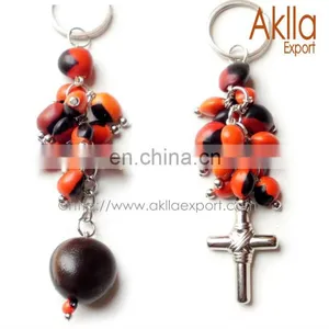 Ecological Keychains With Male Huairuro Seeds thumbnail-1