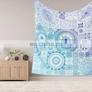 Matrix Ombre Mandala Indian 2017 Queen Size Tapestry Wall Hanging Bedspread Handmade Ethnic Throw thumbnail-1