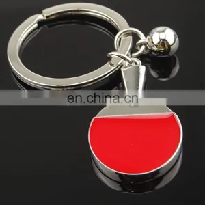 OEM Hot Sale Amazing Zinc Alloy Table Tennis Keychain thumbnail-3