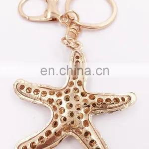 Hot Sale Lovely Starfish Key Chain Summer Style Keychains thumbnail-4
