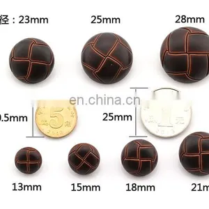 Classic Round Plastic Football Shaped Buttons For Coat thumbnail-5