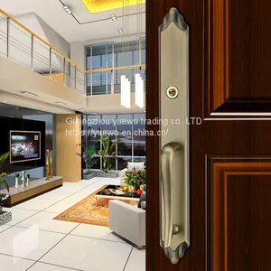 Villa Door Lock Double Pull European-style Door Lock Security Lock Office Lock Copper Lock for Wooden Doors or Metal Doo thumbnail-4