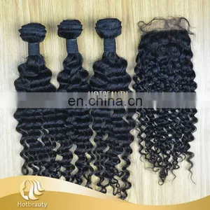 Top Selling Beautiful Malaysian Hair Weave Bundles Kinky Curl Afro Wave thumbnail-3