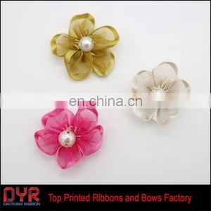 Satin Ribbon Big Peony Flower Craft Wedding Decoration Bow thumbnail-3