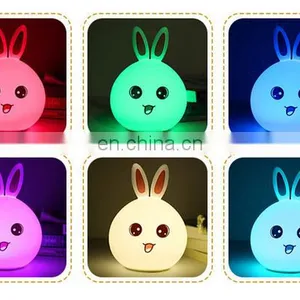 7 Color Changing LED Night Light Bedroom Desk Table Lamp For Kids thumbnail-6