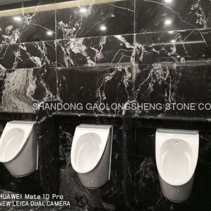 Royal Ballet,black Landscape Granite, Black Waves Granite,black Granite Wall Pavings,worktop,background Wall thumbnail-4