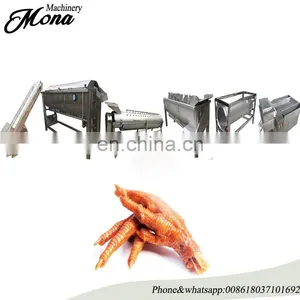 Automatic Chicken Feet Processing Line / Chicken Feet Peeling Machine in Russia thumbnail-6