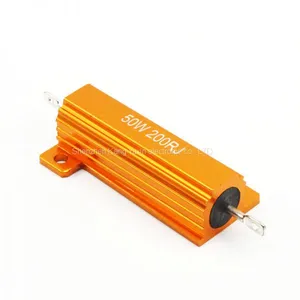 RX24 50W Power Metal Shell Aluminium Gold Resistor 1K 500R 300R 200R 150R 100R 50R 30R 20R 15R 10R 8R 6R 4R 2.5R 1.5R thumbnail-1