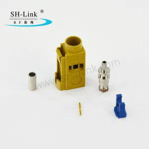 Fakra K Female Crimp Connector Straight for Curry for RG174 RG316 Cable thumbnail-2