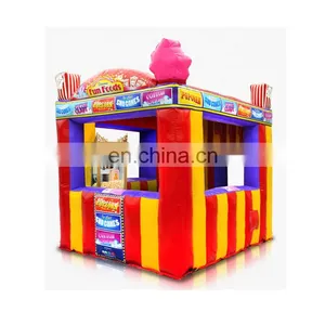 Mobile Kiosk Popular Snack Bar Outdoor Food Stall Colorful Cube Inflatable Snow Cone Popcorn Booth thumbnail-1